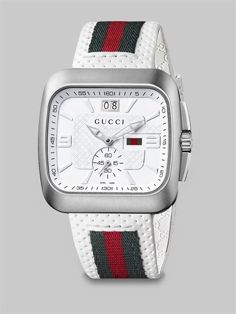 Gucci watch white band